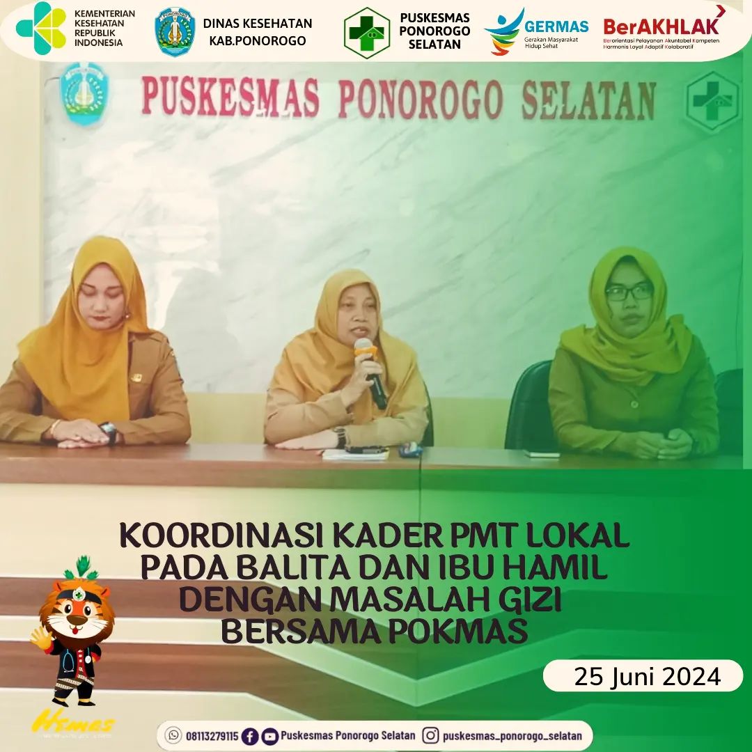 Pertemuan Kader Pelaksana PMT Lokal Pada Balita dan Ibu Hamil dengan Masalah Gizi bersama POKMAS - (Ada 0 foto)